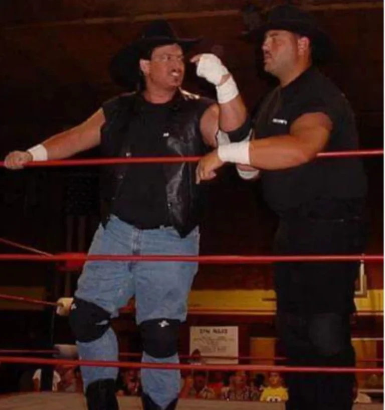 Wrestling days. Jessie Curles wrestling as Cowboy Jessie Dalton
