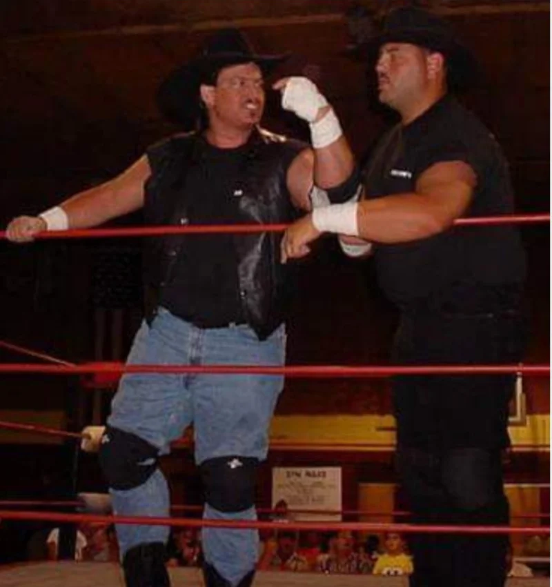 Wrestling days. Jessie Curles wrestling as Cowboy Jessie Dalton